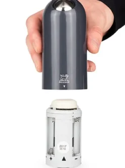 Peugeot Saveurs Alaska duo de moulins à poivre et à sel électriques en abs couleur quartz 17 cm -><noscript><img width=