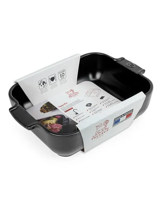 Peugeot Saveurs Appolia Plat four céramique rectangle noir satin 25 cm - 10in -> Idées Cadeaux -50€|Envie De Couleurs