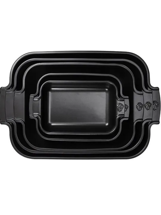 Peugeot Saveurs Appolia Plat four céramique rectangle noir satin 40 cm - 15.75in -> Idées Cadeaux -50€