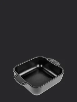 Peugeot Saveurs Appolia Plat four céramique individuel carré noir satin 18 cm -> Idées Cadeaux -50€|Plats Individuels