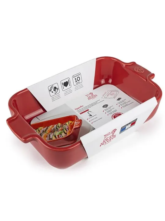 Peugeot Saveurs Appolia Plat four céramique individuel rectangulaire, , 22 cm - -> Idées Cadeaux -50€|Plats Individuels