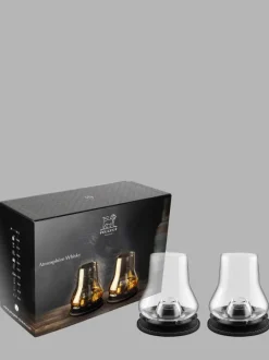 Peugeot Saveurs Atmosphère whisky Coffret cadeau - 2 sets de dégustation whisky avec socles rafraichisseurs noir mat -> Coffrets Cadeaux|Verres De Dégustation