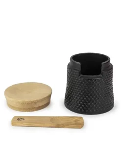 Peugeot Saveurs Bali palais des épices Moulin à poivre bali fonte noir et sa coupelle à sel en coffret cadeau -><noscript><img width=