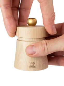 Peugeot Saveurs Baya Moulin à sel manuel en bois couleur naturel 8 cm -><noscript><img width=