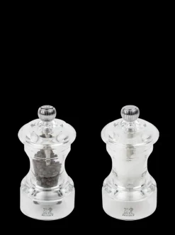 Peugeot Saveurs Bistro Duo de moulins à poivre et à sel manuels en acryl 10 cm - 4in -> Duos Et Combi 2 En 1|Moulins À Poivre