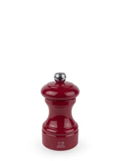 Peugeot Saveurs Bistro Moulin à poivre manuel en bois laqué, rouge passion, 10 cm - 4" -> Envie De Couleurs|Moulins À Poivre