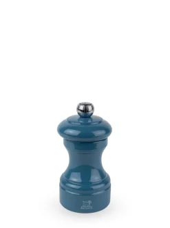 Peugeot Saveurs Bistro Moulin à poivre manuel en bois laqué, bleu pacifique, 10 cm - 4" -> Envie De Couleurs|Moulins À Poivre
