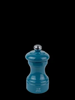 Peugeot Saveurs Bistro Moulin à poivre manuel en bois laqué, bleu pacifique, 10 cm - 4" -> Envie De Couleurs|Moulins À Poivre
