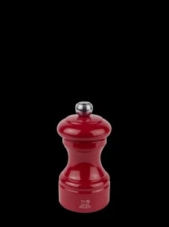 Peugeot Saveurs Bistro Moulin à poivre manuel en bois laqué, rouge passion, 10 cm - 4" -> Idées Cadeaux -50€|Envie De Couleurs