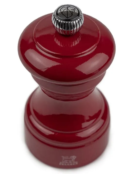 Peugeot Saveurs Bistro Moulin à poivre manuel en bois laqué, rouge passion, 10 cm - 4" -> Idées Cadeaux -50€|Envie De Couleurs