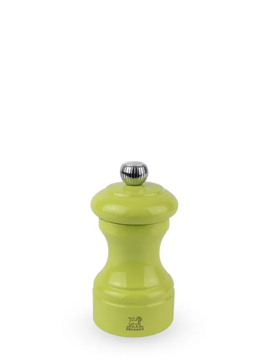 Peugeot Saveurs Bistro Moulin à sel manuel en bois laqué, pistache, 10 cm - 4" -> Moulins À Sel Et Salières