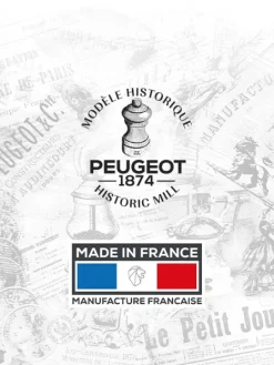 Peugeot Saveurs Bistro Moulin à sel manuel en bois laqué, gris perle, 10 cm - 4in. -><noscript><img width=