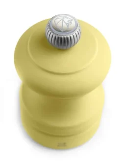 Peugeot Saveurs Bistro moulin à sel manuel en bois, jaune paille, 8 cm - 3,2in. -><noscript><img width=