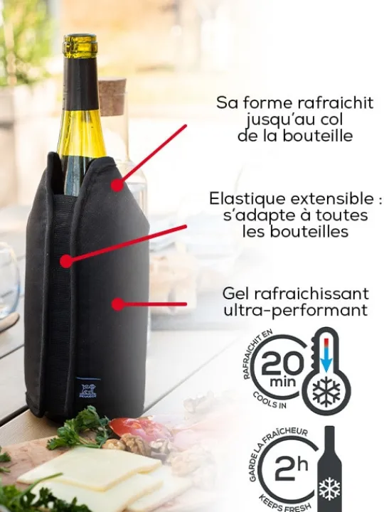 Peugeot Saveurs Bubbles Coffret cadeau - rafraichisseur frizz gris et bouchon à champagne line carbone -> Coffrets Cadeaux|Accessoires Vin Et Champagne