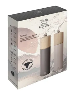 Peugeot Saveurs Duo boreal Coffret cadeau - duo de moulins à poivre et à sel boreal 21 cm et son entonnoir en silicone -><noscript><img width=