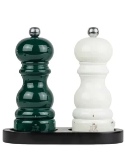 Peugeot Saveurs Duo paris Coffret cadeau - duo de moulins à poivre et à sel u’select paris 15 cm, accompagné d'un plateau en bambou noir -> Coffrets Cadeaux|Envie De Couleurs