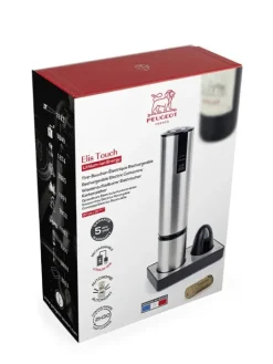Peugeot Saveurs Elis touch Tire-bouchon électrique rechargeable en , batterie lithium-ion 27 cm - 10,6in -><noscript><img width=