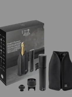 Peugeot Saveurs Fresh ‘n preserve Coffret cadeau pompe double fonction preserve duo et gaîne rafraîchissante frizz -> Coffrets Cadeaux|Accessoires Vin Et Champagne