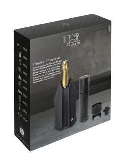 Peugeot Saveurs Fresh ‘n preserve Coffret cadeau pompe double fonction preserve duo et gaîne rafraîchissante frizz -><noscript><img width=