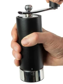 Peugeot Saveurs Isen Moulin à sel à manivelle en bois et inox, noir, u'select, 18 cm - 7" -><noscript><img width=