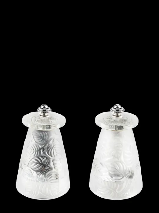 Peugeot Saveurs Lalique duo de moulins à poivre et à sel manuels en cristal 9 cm -> Duos Et Combi 2 En 1|Moulins À Sel Et Salières