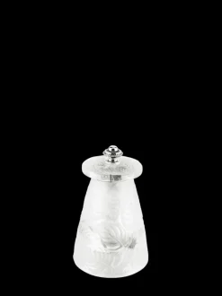Peugeot Saveurs Lalique moulin à sel manuel en cristal lalique 9 cm -> Moulins À Sel Et Salières