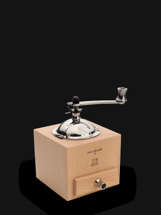 Peugeot Saveurs Le moulin d'olivier roellinger Moulin à poivre manuel en bois avec manivelle, , 13 cm - 5in -> Idées Cadeaux -100€|Envie De Saveurs
