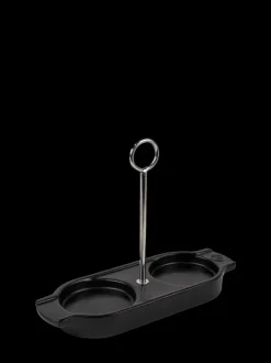 Peugeot Saveurs Linéa Plateau pour deux moulins, céramique, satin black -> Idées Cadeaux -50€|Plateaux