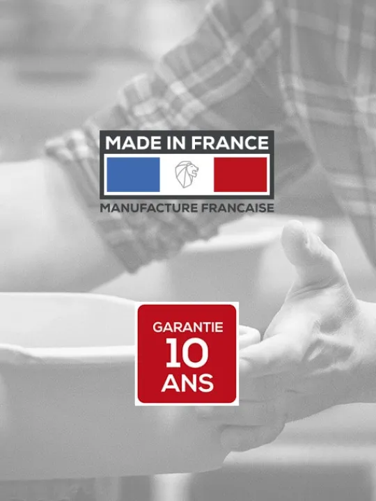 Peugeot Saveurs Linéa Plateau pour deux moulins, céramique, écru -> Idées Cadeaux -50€|Plateaux