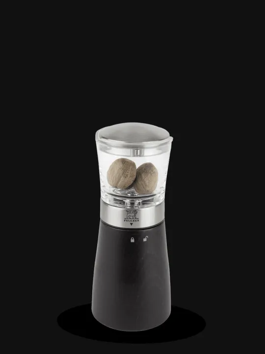 Peugeot Saveurs Madras Moulin à muscade manuel en bois couleur chocolat 15 cm -> Idées Cadeaux -100€|Envie De Saveurs