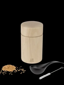 Peugeot Saveurs Naka moulin à graines de lin en bois naturel 11 cm - 4,5‘‘ -> Envie De Saveurs|Moulins Expert