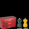 Peugeot Saveurs Pack bistrorama vert forêt et jaune safran 10 cm Duo de moulins à poivre et à sel en bois présenté en coffret cadeau -> Coffrets Cadeaux|Envie De Saveurs