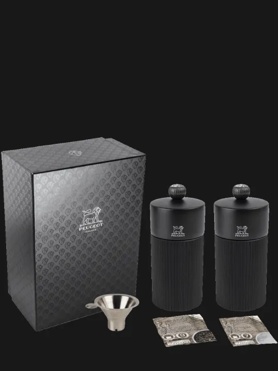 Peugeot Saveurs Pack Line Noir Mat -> Coffrets Cadeaux|Envie De Design