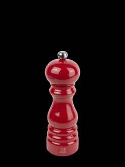 Peugeot Saveurs Pack paris-rama rouge passion 18 cm Duo de moulins à poivre et à sel en bois avec entonnoir inox en coffret cadeau -><noscript><img width=