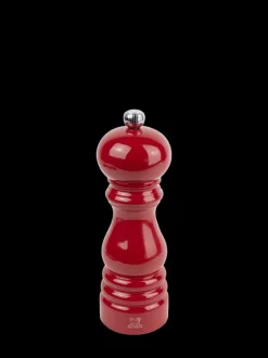 Peugeot Saveurs Pack paris-rama rouge passion 18 cm Duo de moulins à poivre et à sel en bois avec entonnoir inox en coffret cadeau -><noscript><img width=