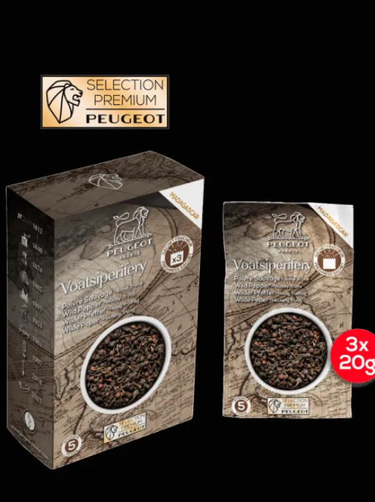 Peugeot Saveurs Pack parisrama u'select ardoise et ivoire 15cm Duo de moulins à poivre et à sel en bois u'select avec entonnoir inox -> Duos Et Combi 2 En 1|Moulins À Sel Et Salières
