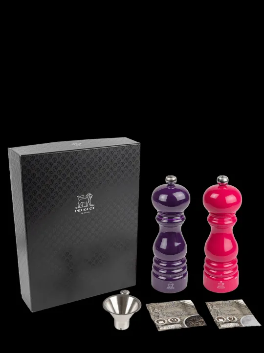 Peugeot Saveurs Pack ParisRama u'Select Aubergine et Rose 18 cm -> Coffrets Cadeaux|Envie De Couleurs