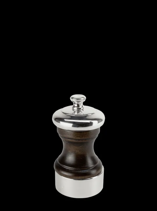 Peugeot Saveurs Palace Moulin à sel manuel en bois patiné et métal argenté 10 cm -> Moulins À Sel Et Salières