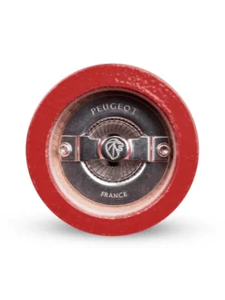 Peugeot Saveurs Paris Moulin à sel manuel en bois, laqué rouge passion, 18 cm - 7in -><noscript><img width=