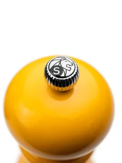 Peugeot Saveurs Paris Moulin à sel manuel en bois laqué, safran, 18 cm - 7in. -><noscript><img width=
