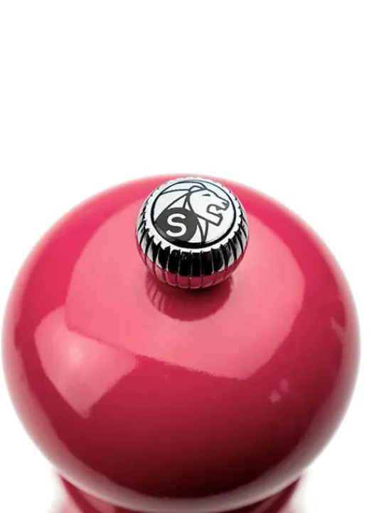 Peugeot Saveurs Paris Moulin à sel manuel en bois laqué, rose bonbon, 18 cm - 7in. -> Idées Cadeaux -50€|Moulins À Sel Et Salières
