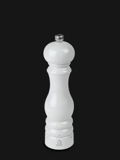 Peugeot Saveurs Paris u'select Moulin à sel manuel u'select en bois laqué, gris perle, 22 cm - 9in -> Moulins À Sel Et Salières