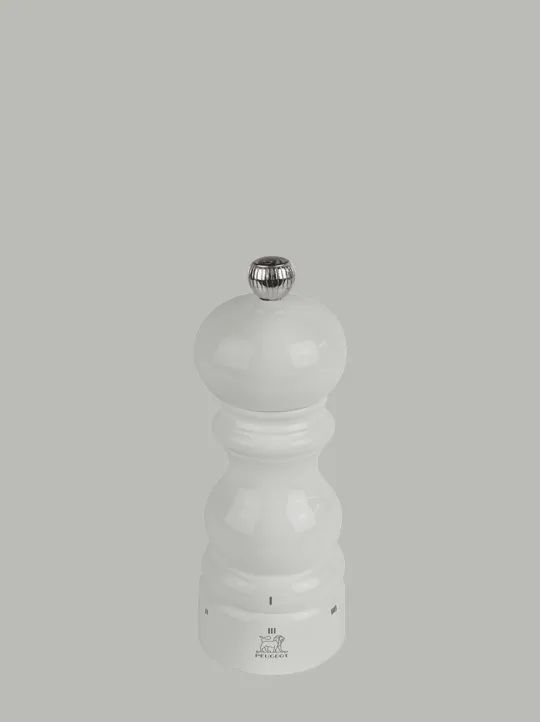 Peugeot Saveurs Paris u'select Moulin à sel manuel u'select en bois laqué, gris perle, 15 cm - 6 in -> Envie De Saveurs|Moulins À Sel Et Salières