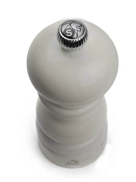 Peugeot Saveurs Paris u'select Moulin à sel manuel u'select en bois laqué, gris perle, 15 cm - 6 in -> Envie De Saveurs|Moulins À Sel Et Salières
