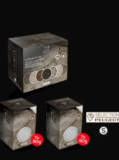 Peugeot Saveurs Sel blanc Pack de 2 étuis de gros sel de cuisine -> Idées Cadeaux -50€|Envie De Saveurs
