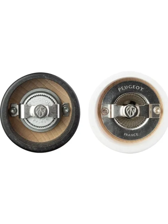 Peugeot Saveurs Tahiti Duo de moulins à poivre et à sel manuels en bois couleur noir mat et blanc mat 20 cm -> Duos Et Combi 2 En 1|Moulins À Sel Et Salières