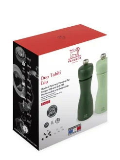 Peugeot Saveurs Tahiti Duo de moulins à poivre et à sel manuels en bois, , 15 cm -><noscript><img width=